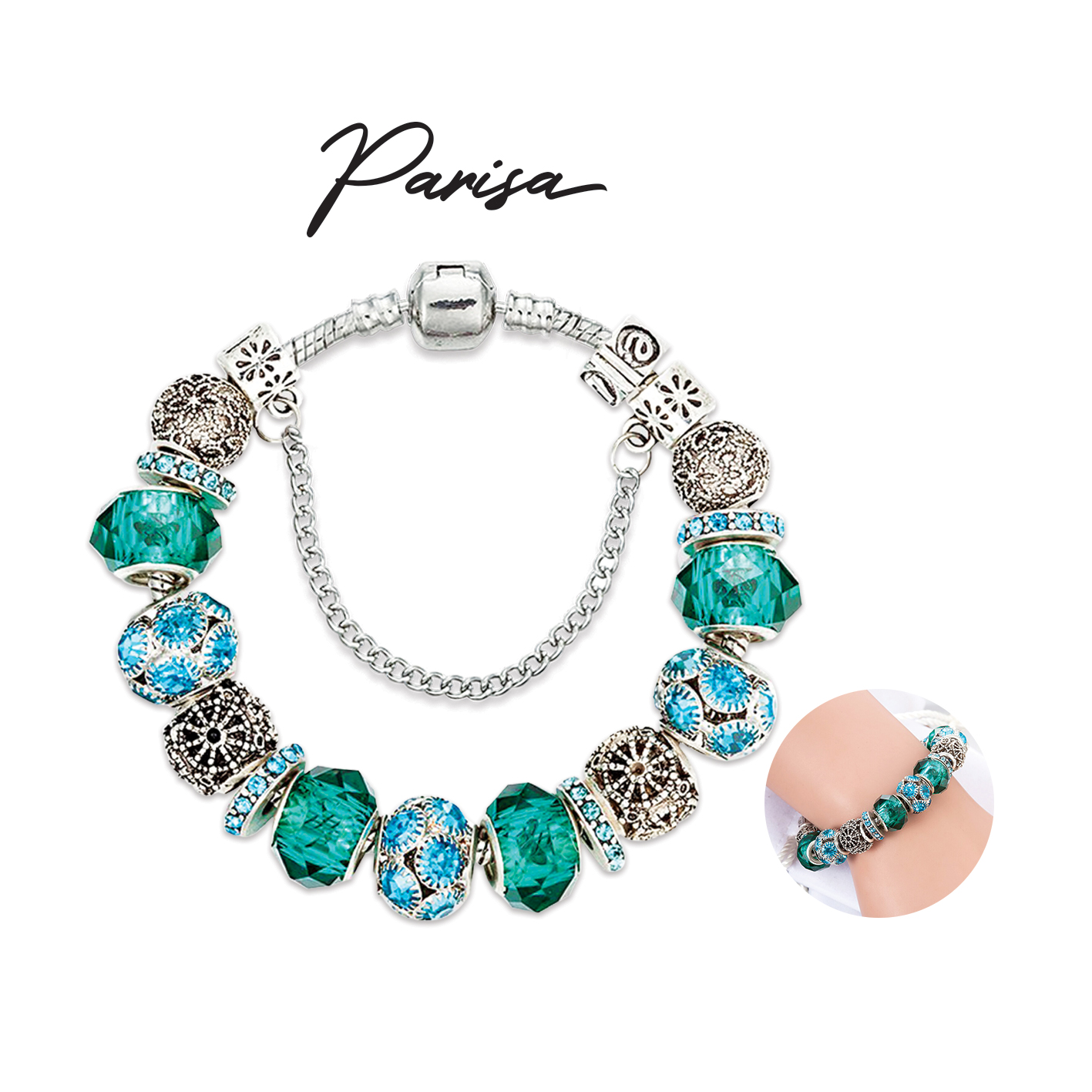 Charms Bracelet-Green